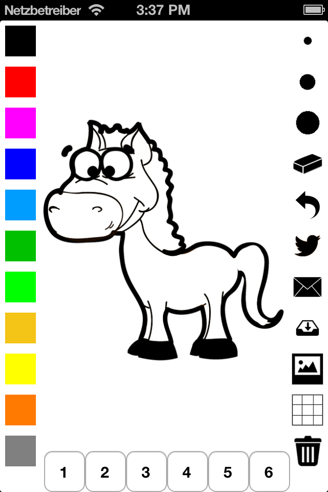 Animal Coloring Book for Children: Learn to color a snake, horse, giraffe, lion and more
